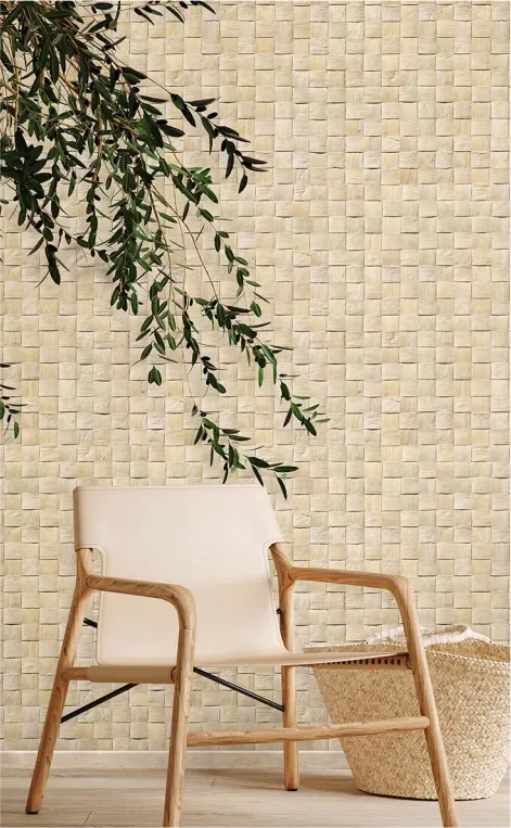 Japandi bird wallpaper